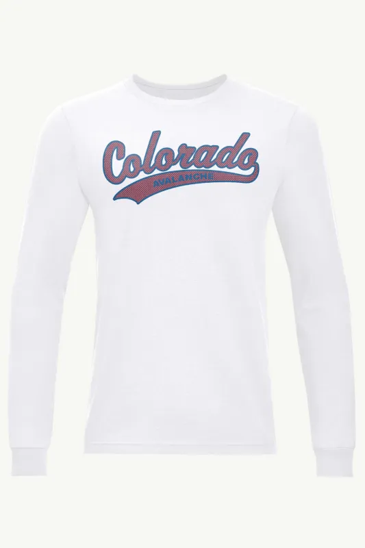 MENS COLORADO AVALANCHE TAILSWEEP LONG SLEEVE T SHIRT sold by Starter
