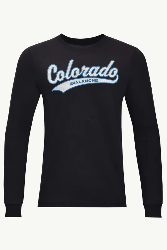 MENS COLORADO AVALANCHE TAILSWEEP LONG SLEEVE T SHIRT sold by Starter