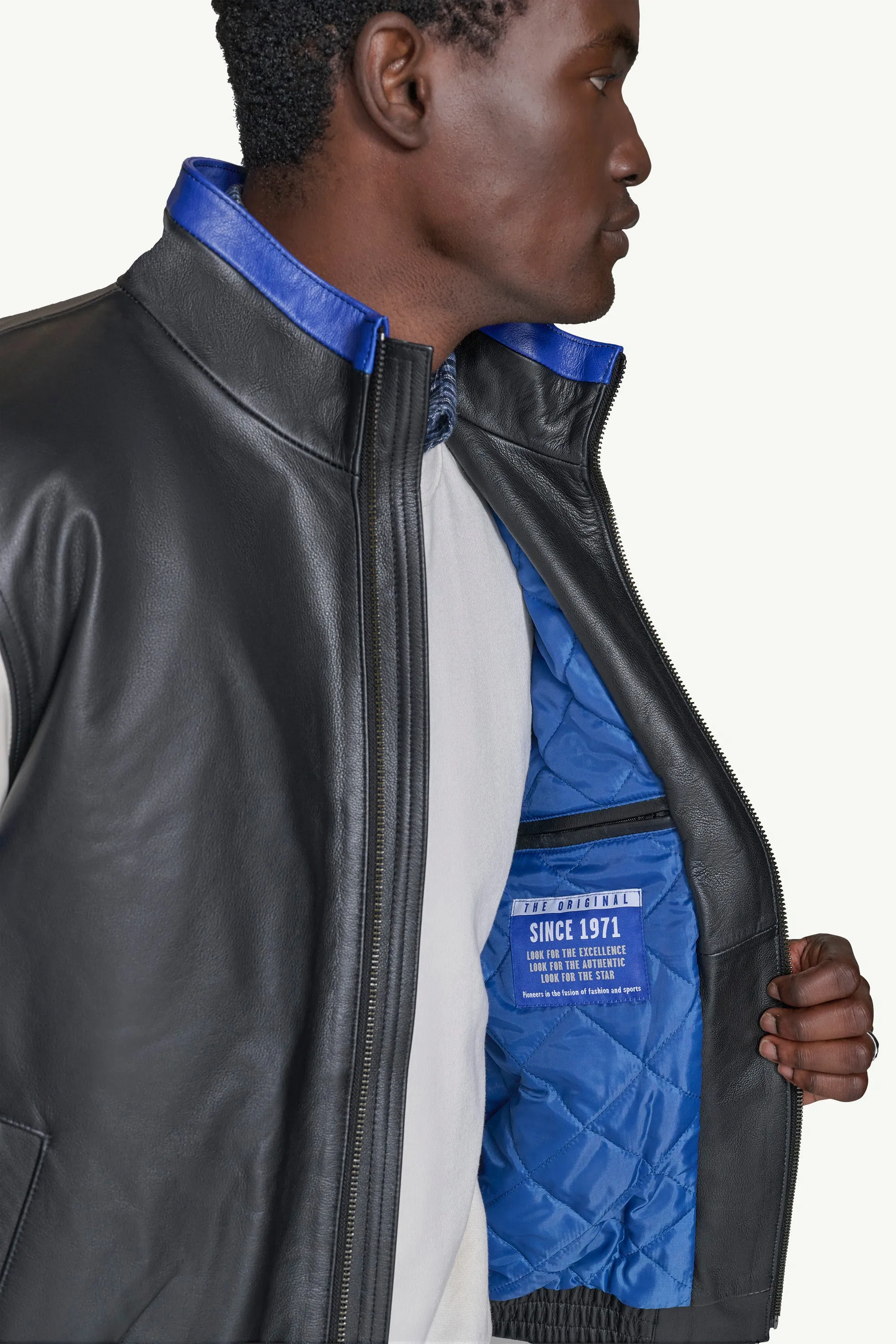MENS BUFFALO BILLS FULL ZIP LEATHER JACKET sold by Starter product image thumbnail 5