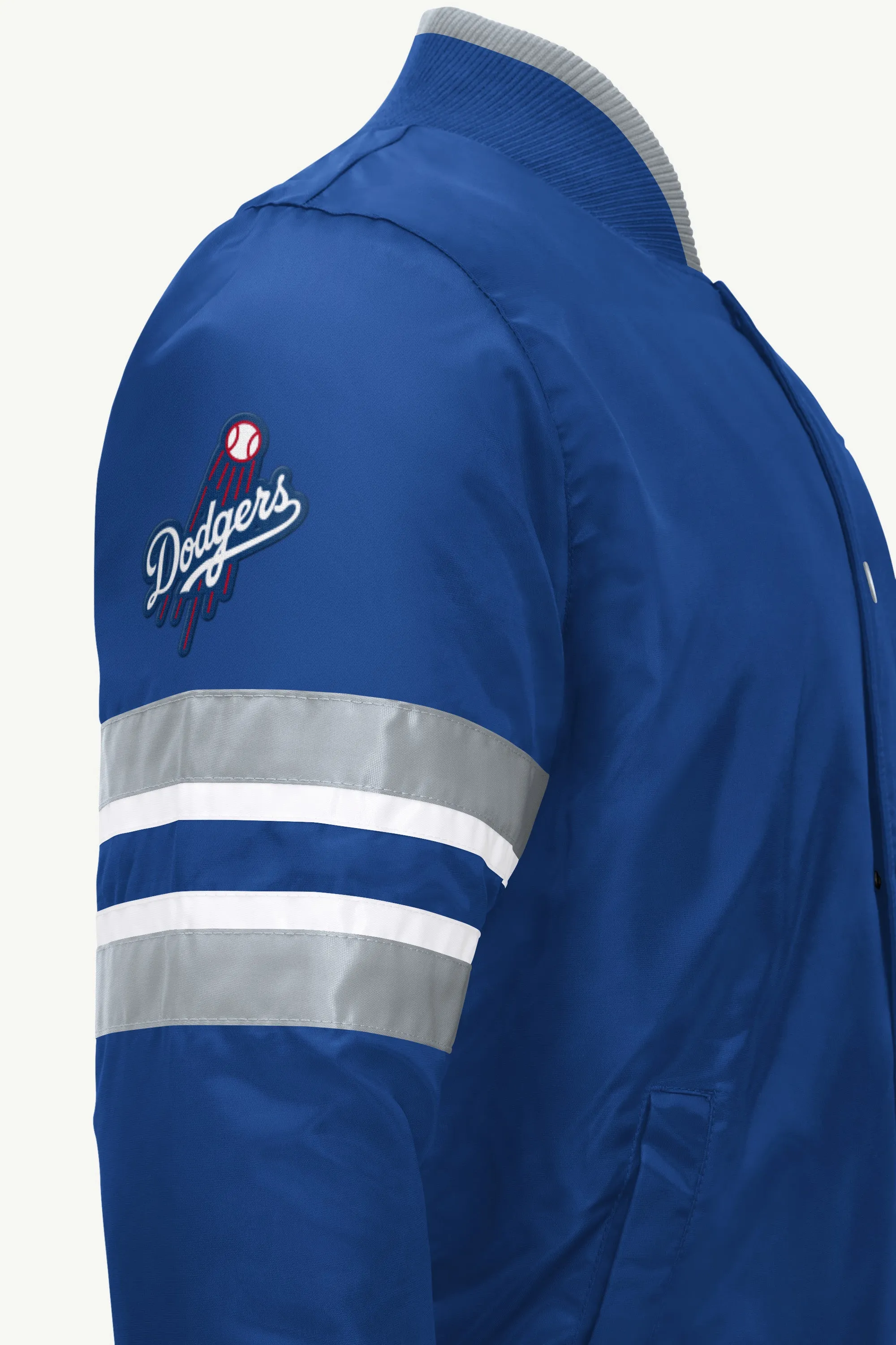 MENS LOS ANGELES DODGERS SATIN JACKET sold by Starter product image thumbnail 3