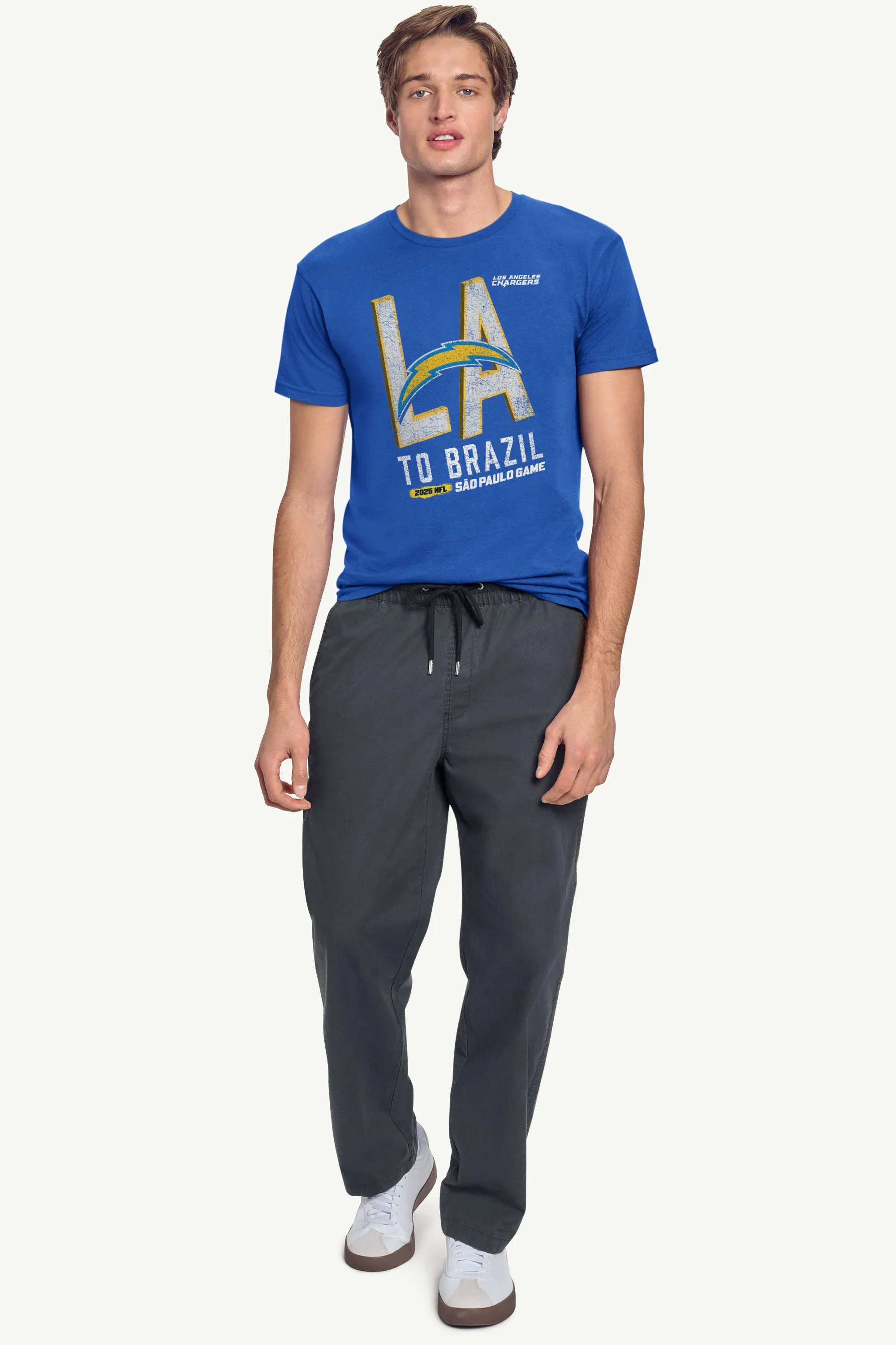 MENS LOS ANGELES CHARGERS TO BRAZIL WE GO T SHIRT sold by Starter product image thumbnail 3
