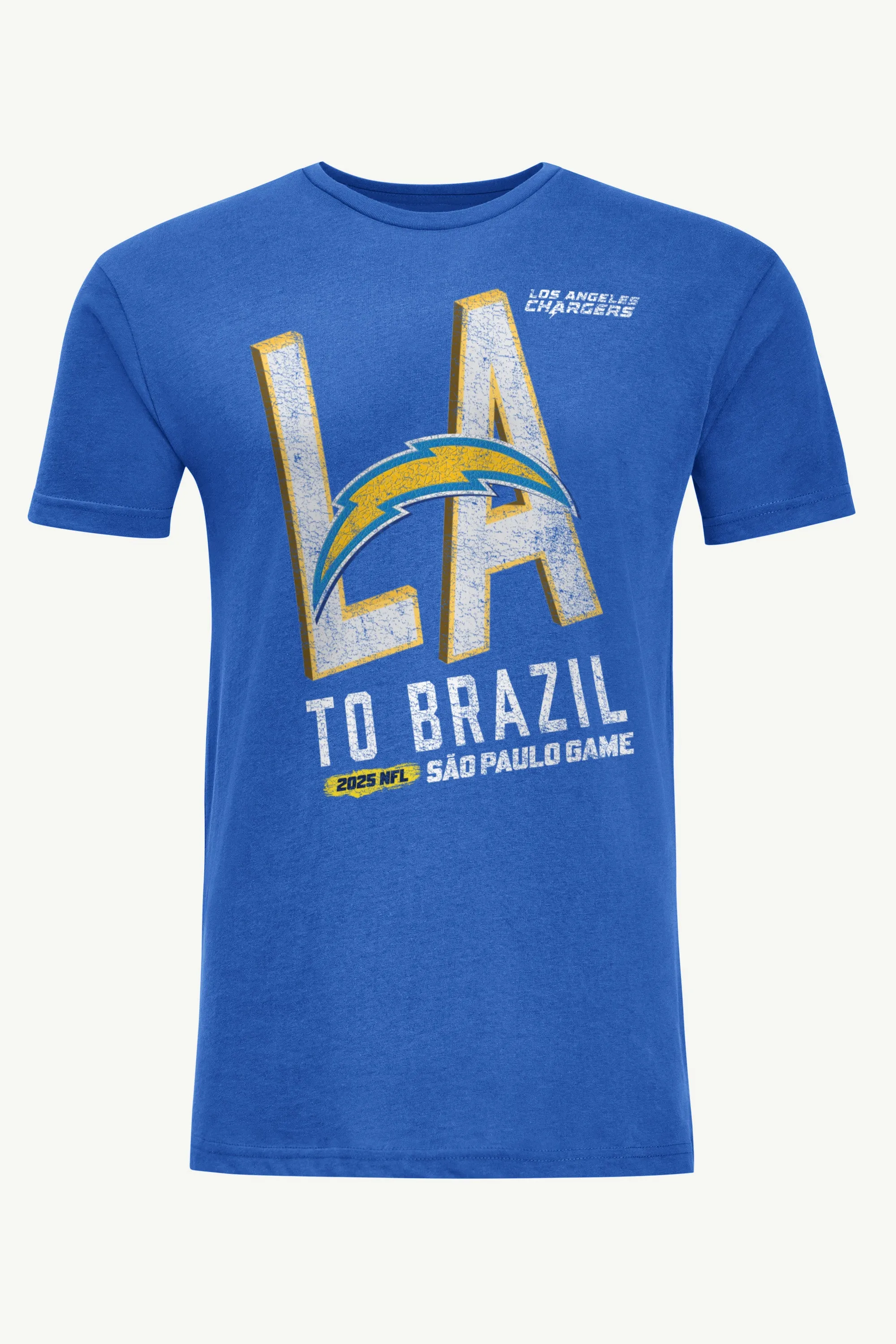 MENS LOS ANGELES CHARGERS TO BRAZIL WE GO T SHIRT sold by Starter