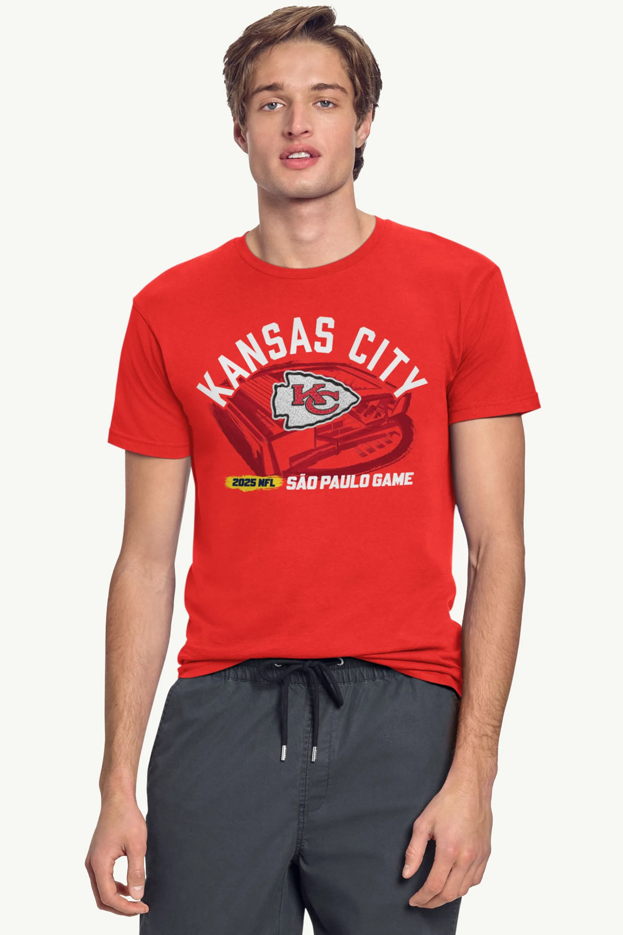 MENS KANSAS CITY CHIEFS TO BRAZIL WE GO T SHIRT sold by Starter product image thumbnail 2