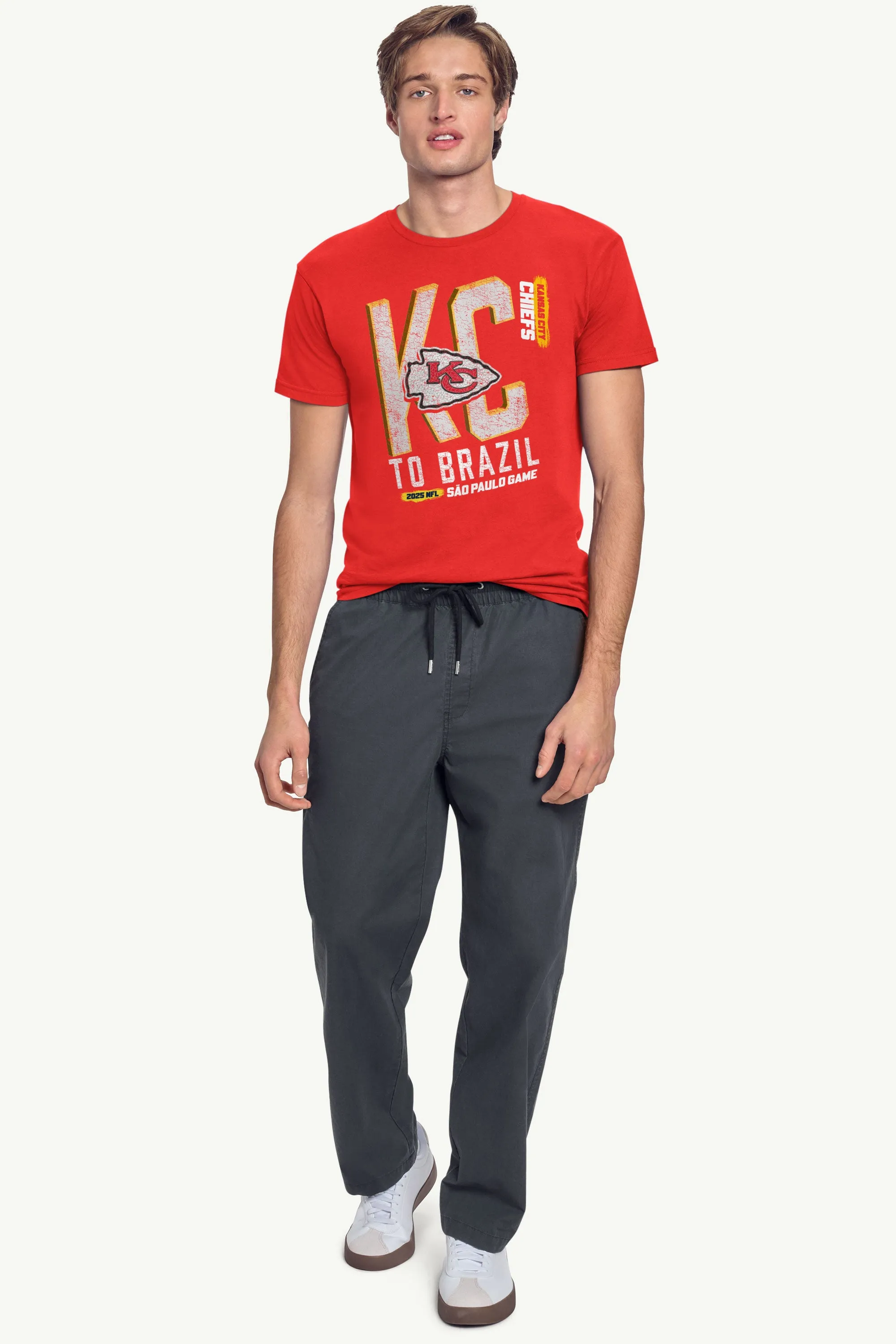 MENS KANSAS CITY CHIEFS TO BRAZIL WE GO T SHIRT sold by Starter product image thumbnail 3