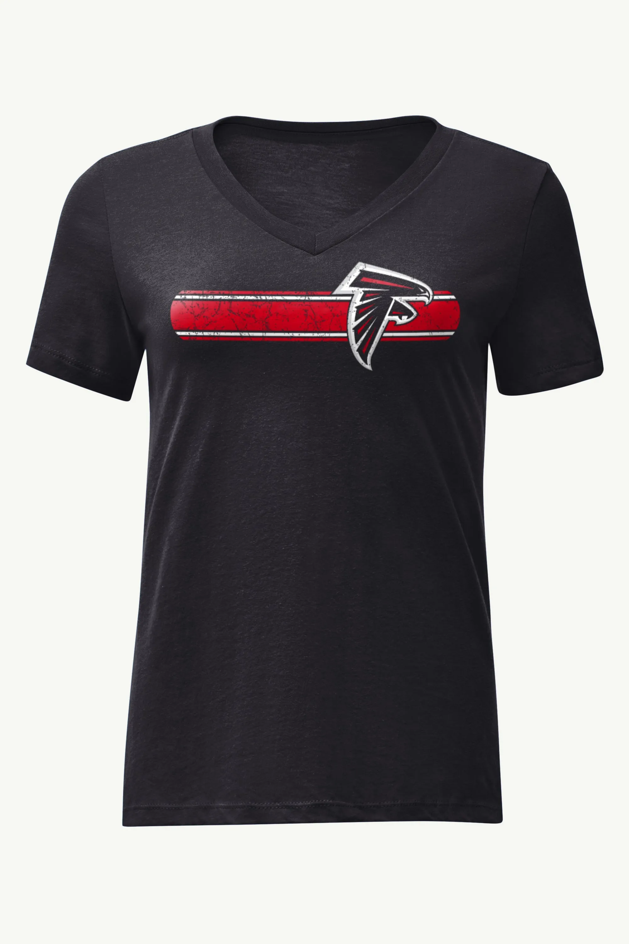 WOMENS ATLANTA FALCONS STRIPE V-NECK T SHIRT sold by Starter