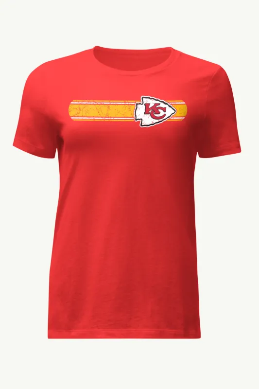 WOMENS KANSAS CITY CHIEFS STRIPE T SHIRT sold by Starter