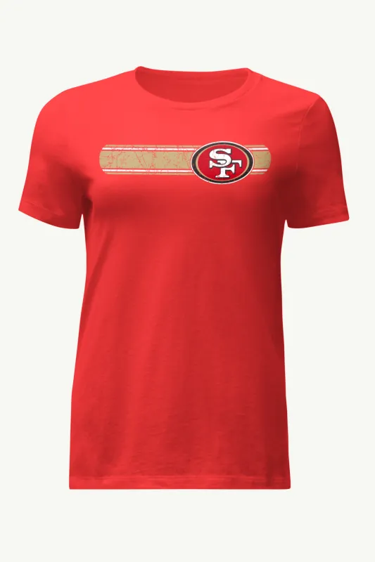 WOMENS SAN FRANCISCO  49ERS STRIPE T SHIRT sold by Starter