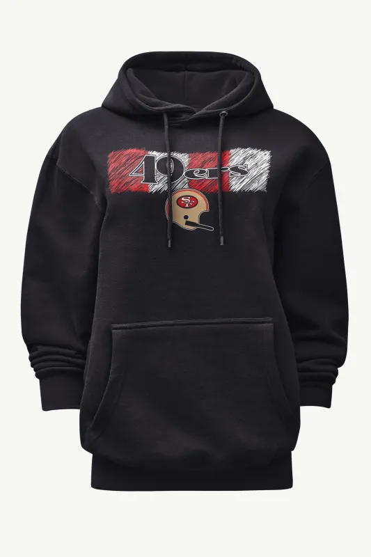 WOMENS SAN FRANCISCO 49ERS COLOR SHADING HOODIE sold by Starter