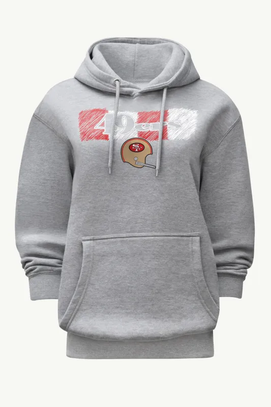 WOMENS SAN FRANCISCO  49ERS COLOR SHADING HOODIE sold by Starter