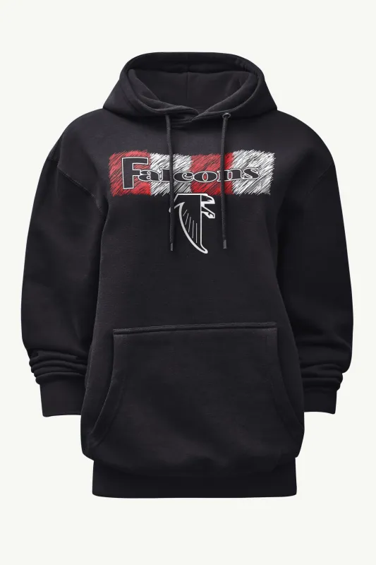 WOMENS ATLANTA FALCONS COLOR SHADING HOODIE sold by Starter