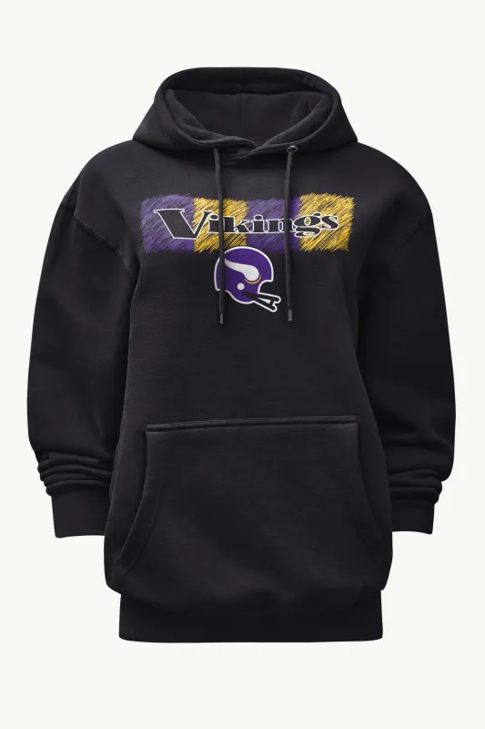 WOMENS MINNESOTA VIKINGS COLOR SHADING HOODIE sold by Starter