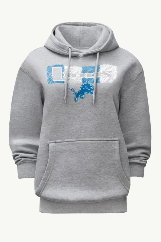 WOMENS DETROIT LIONS COLOR SHADING HOODIE sold by Starter
