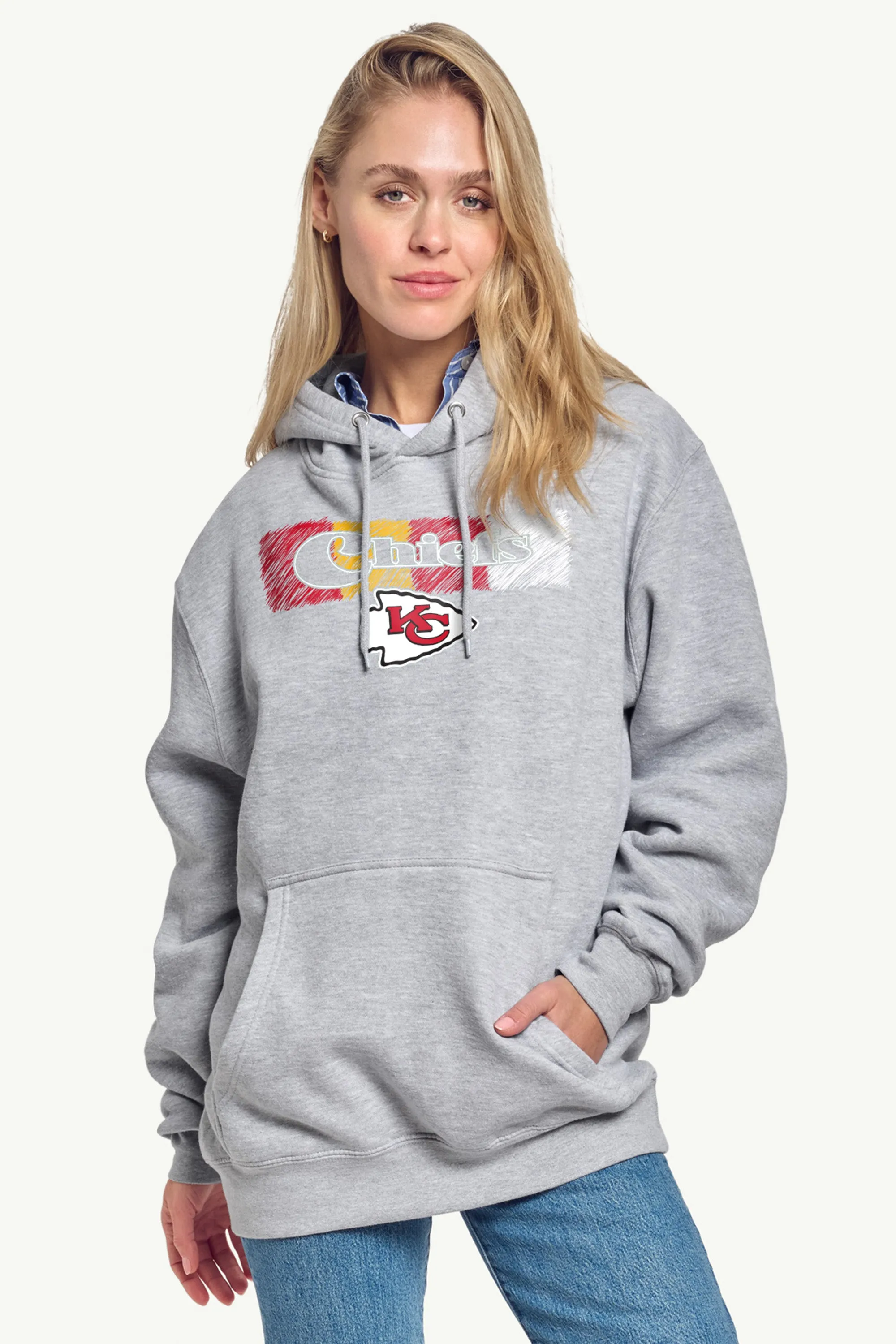 WOMENS KANSAS CITY CHIEFS COLOR SHADING HOODIE sold by Starter product image thumbnail 2