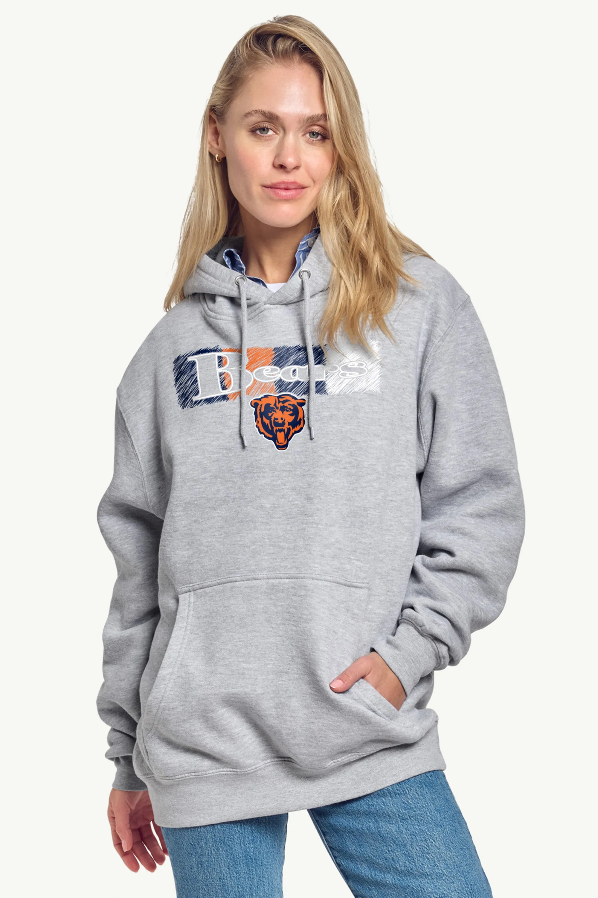 WOMENS CHICAGO BEARS COLOR SHADING HOODIE sold by Starter product image thumbnail 2