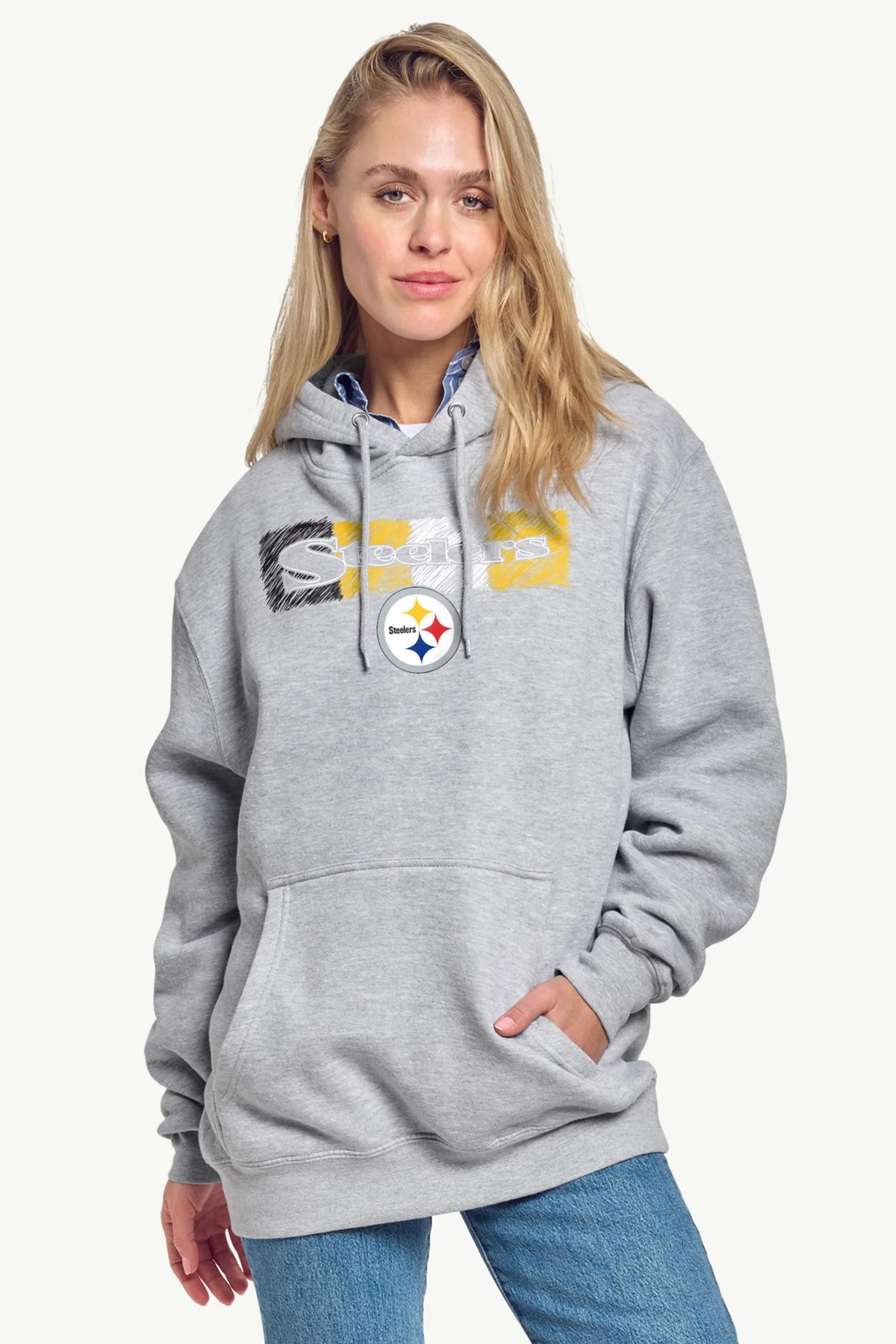 WOMENS PITTSBURGH STEELERS COLOR SHADING HOODIE sold by Starter product image thumbnail 2