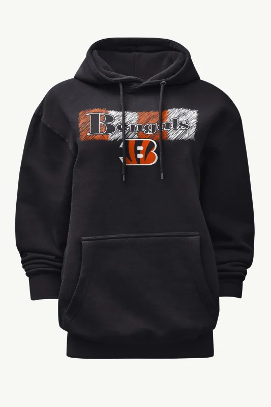WOMENS CINCINATI BENGALS COLOR SHADDING HOODIE sold by Starter