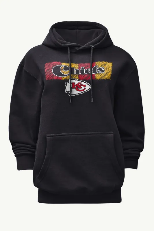 WOMENS KANSAS CITY CHIEFS COLOR SHADING HOODIE made by Starter