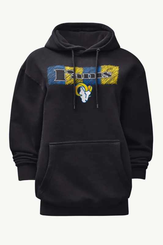 WOMENS LOS ANGELES RAMS COLOR SHADING HOODIE sold by Starter