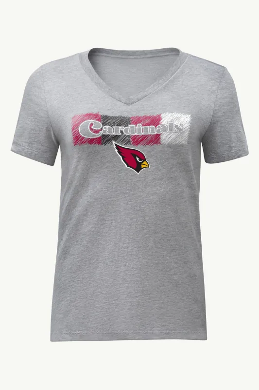 WOMENS ARIZONA CARDINALS COLOR SHADING V-NECK T SHIRT sold by Starter