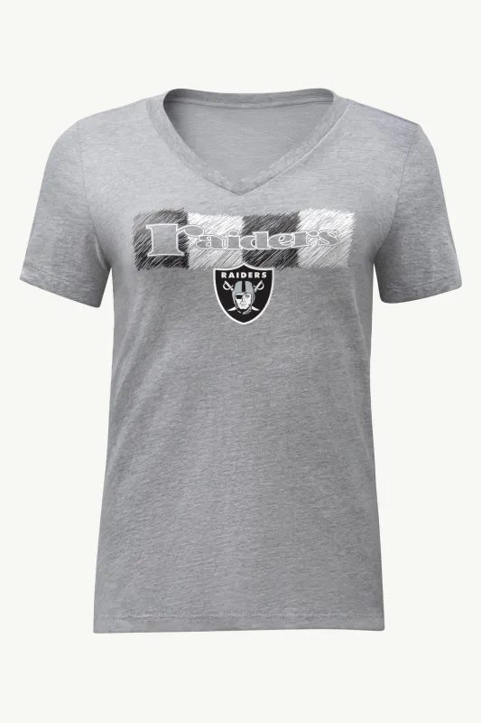 WOMENS LAS VEGAS RAIDERS COLOR SHADING V-NECK T SHIRT sold by Starter