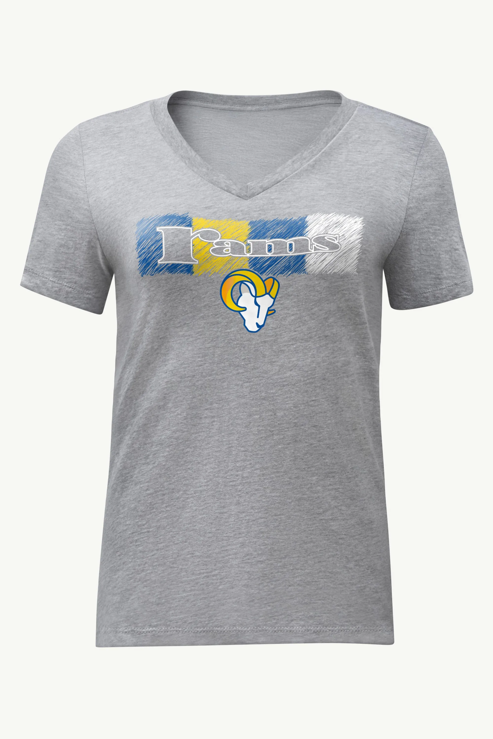WOMENS LOS ANGELES RAMS COLOR SHADING V-NECK T SHIRT sold by Starter