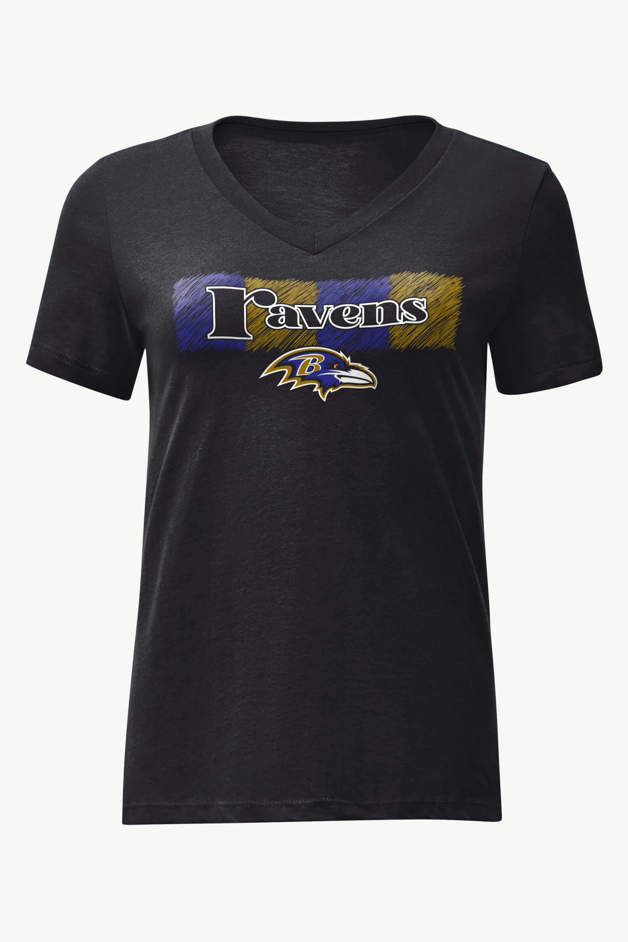 WOMENS BALTIMORE RAVENS COLOR SHADING V-NECK T SHIRT sold by Starter