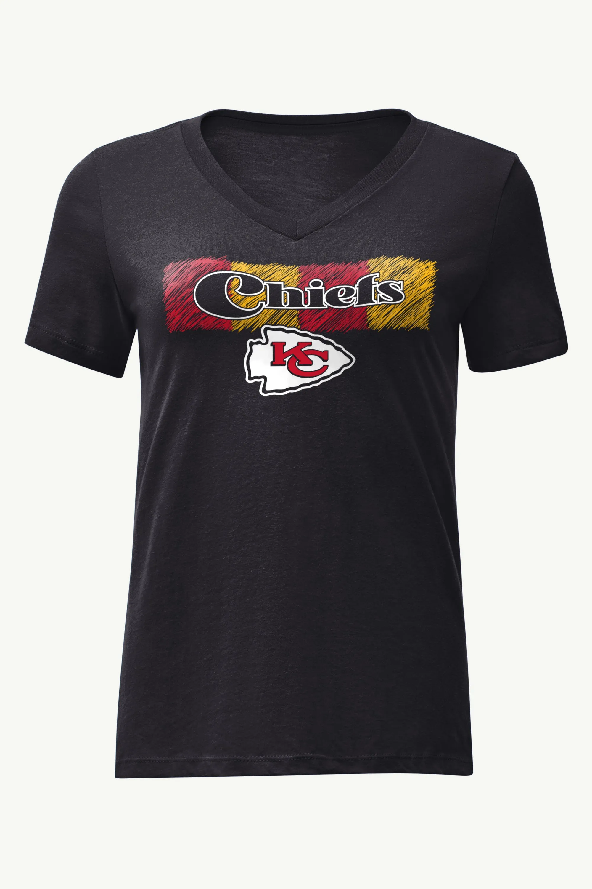 WOMENS KANSAS CITY CHIEFS COLOR SHADING V-NECK T SHIRT sold by Starter