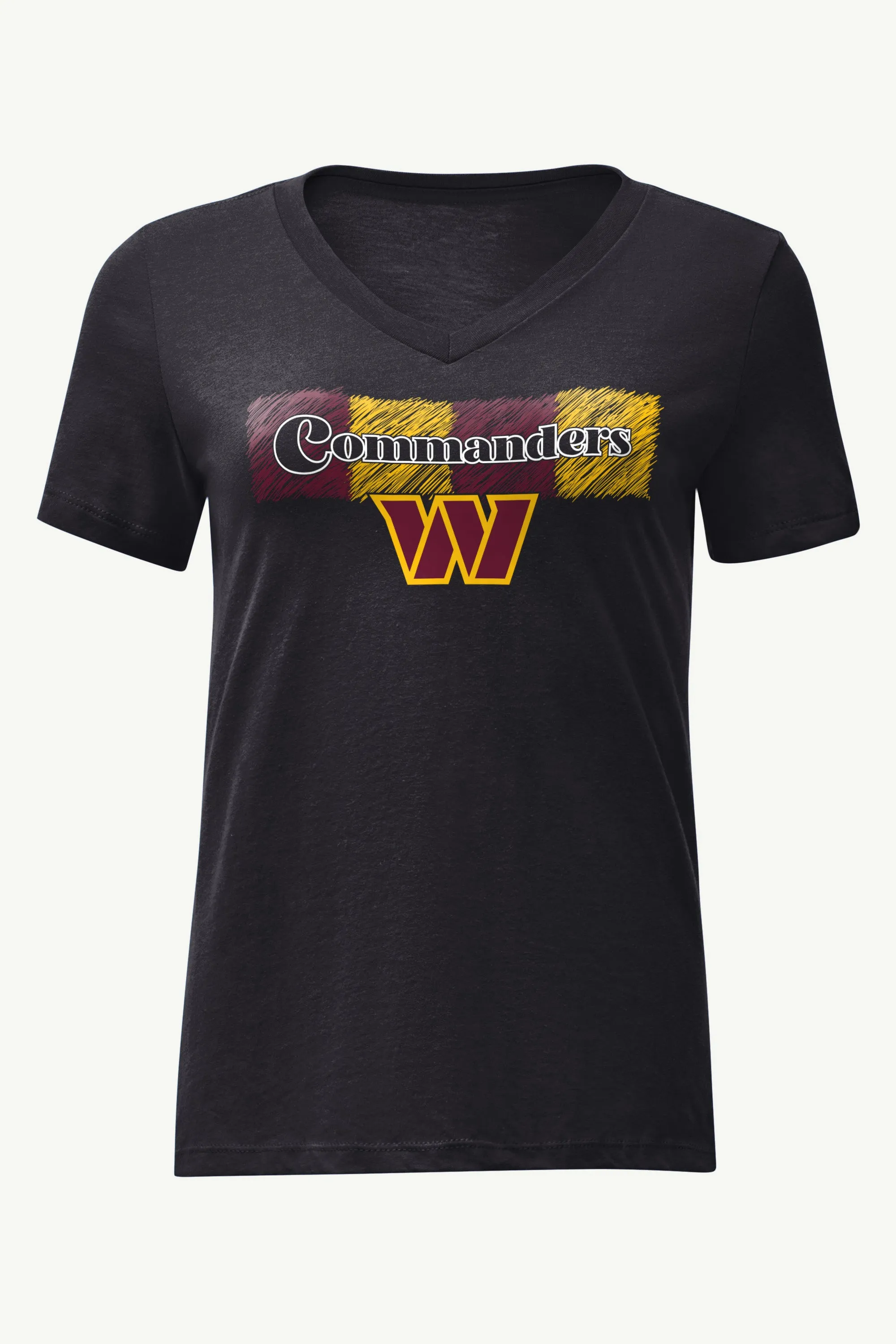 WOMENS WASHINGTON COMMANDERS COLOR SHADING V-NECK T SHIRT sold by Starter