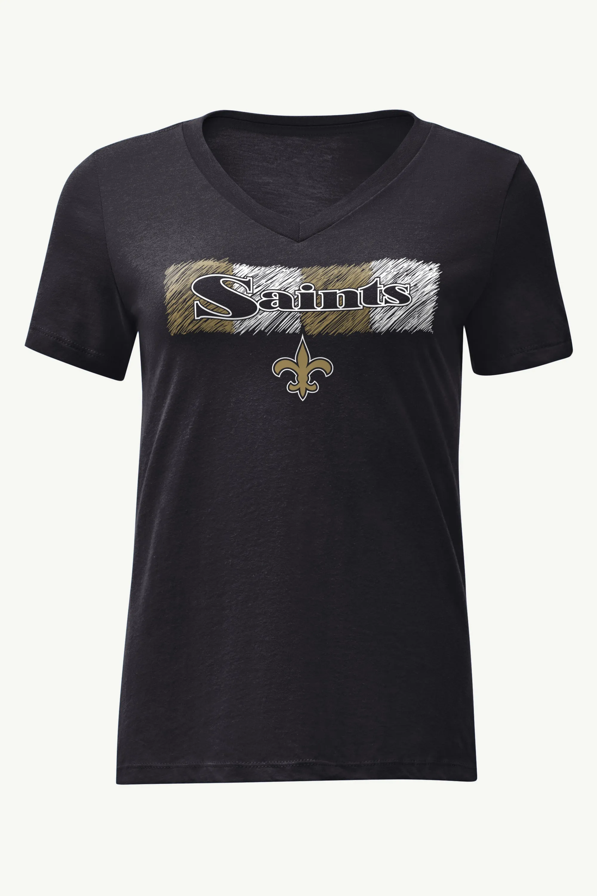 WOMENS NEW ORLEANS SAINTS COLOR SHADING V-NECK T SHIRT sold by Starter