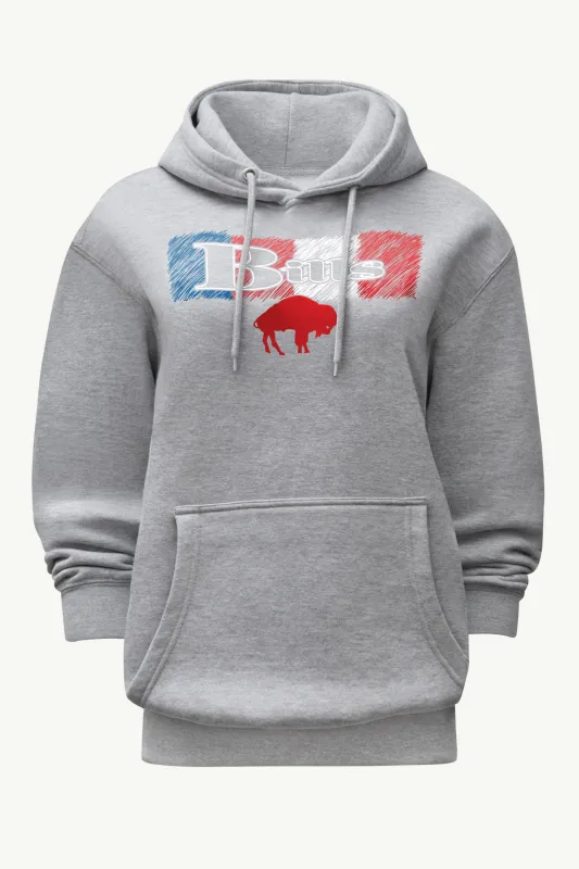 WOMENS BUFFALO BILLS COLOR SHADING HOODIE sold by Starter