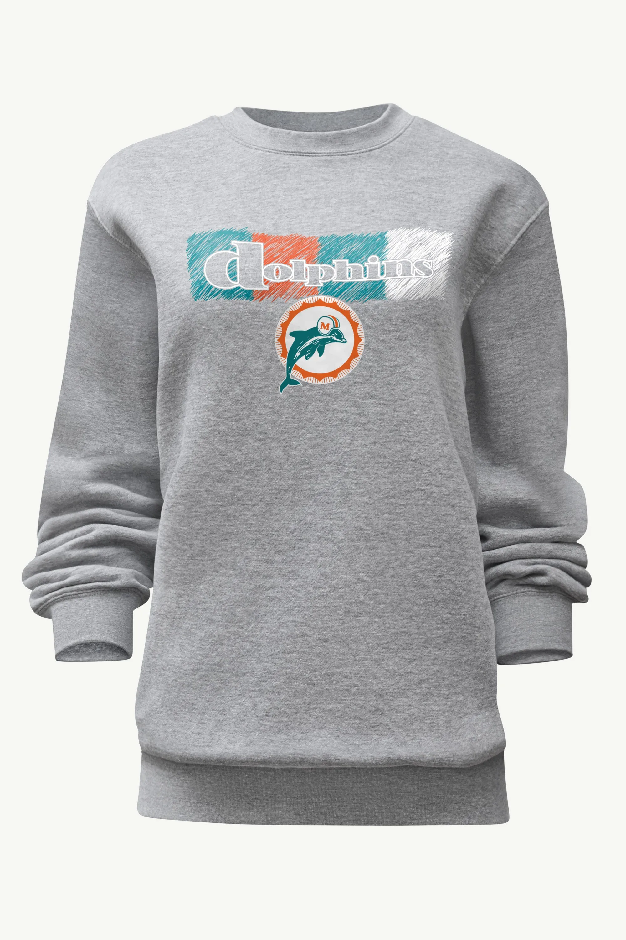 WOMENS MIAMI DOLPHINS COLOR SHADING SWEATSHIRT sold by Starter