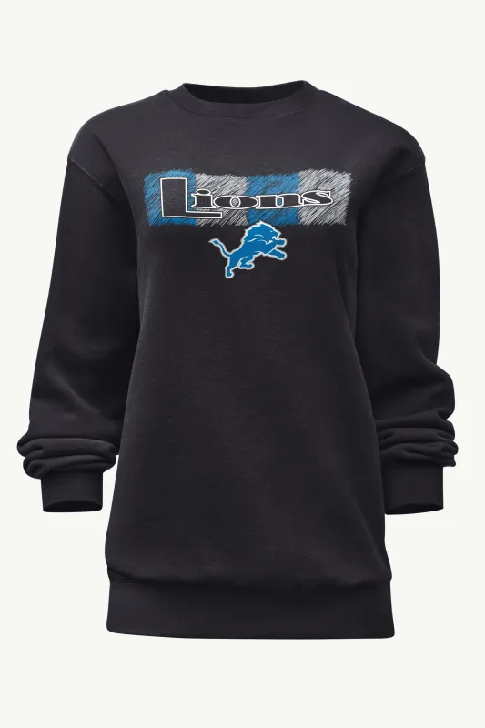 WOMENS DETROIT LIONS COLOR SHADDING SWEATSHIRT sold by Starter