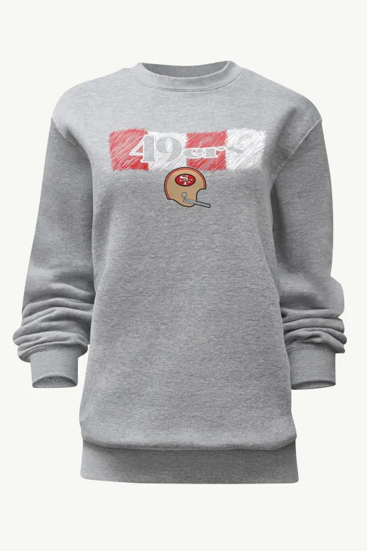 WOMENS SAN FRANCISCO  49ERS COLOR SHADING SWEATSHIRT sold by Starter