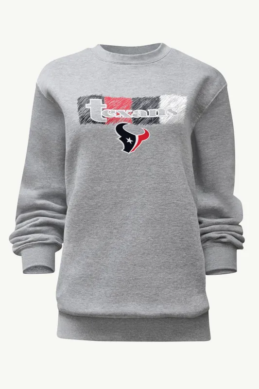 WOMENS HOUSTON TEXANS COLOR SHADING SWEATSHIRT sold by Starter