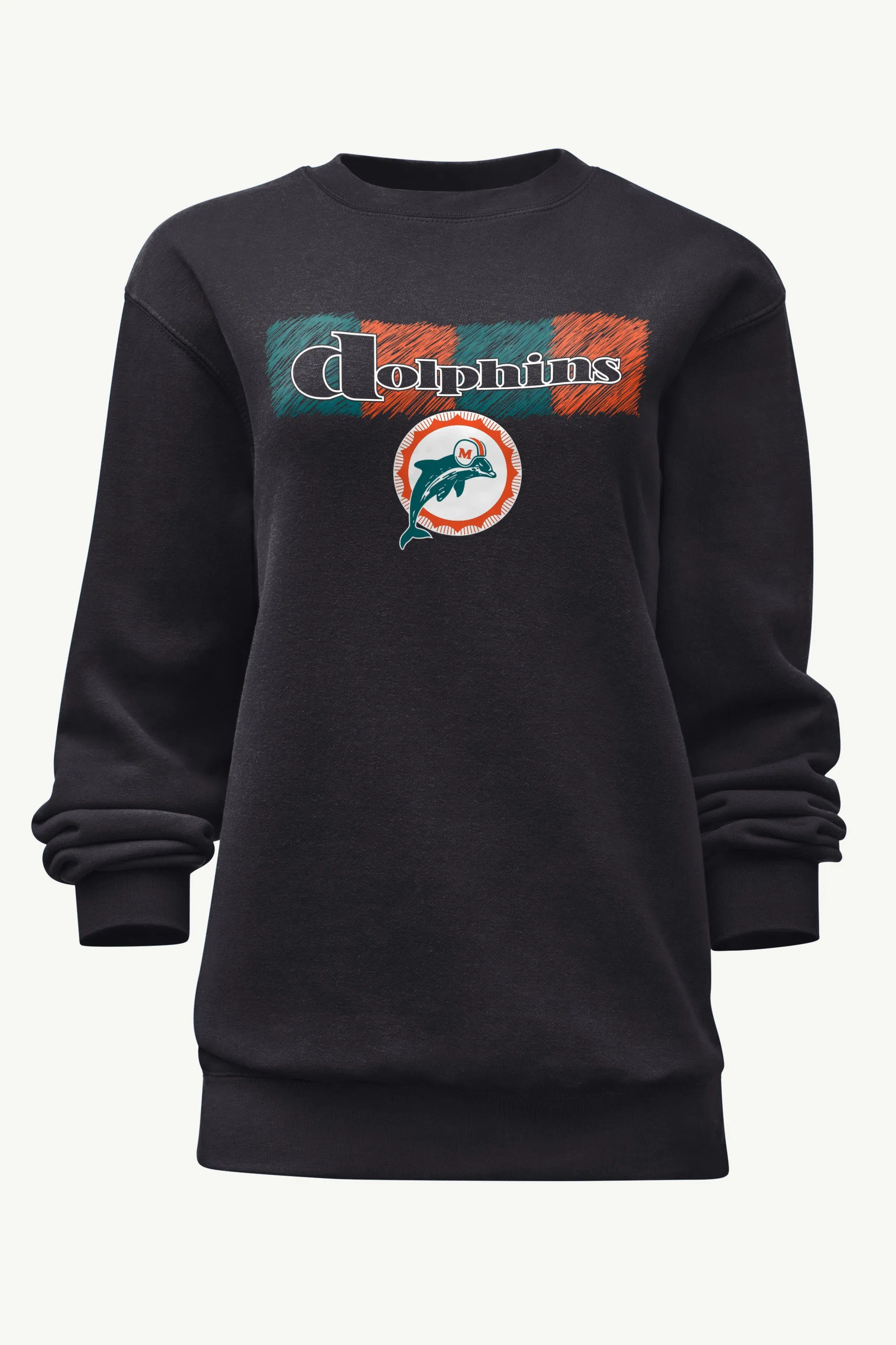 WOMENS MIAMI DOLPHINS COLOR SHADING SWEATSHIRT sold by Starter
