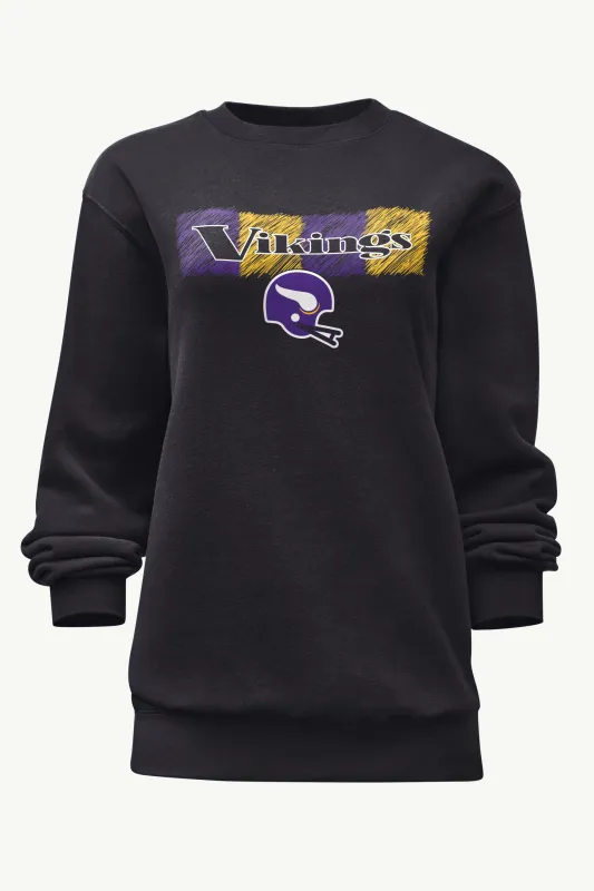 WOMENS MINNESOTA VIKINGS COLOR SHADING SWEATSHIRT sold by Starter