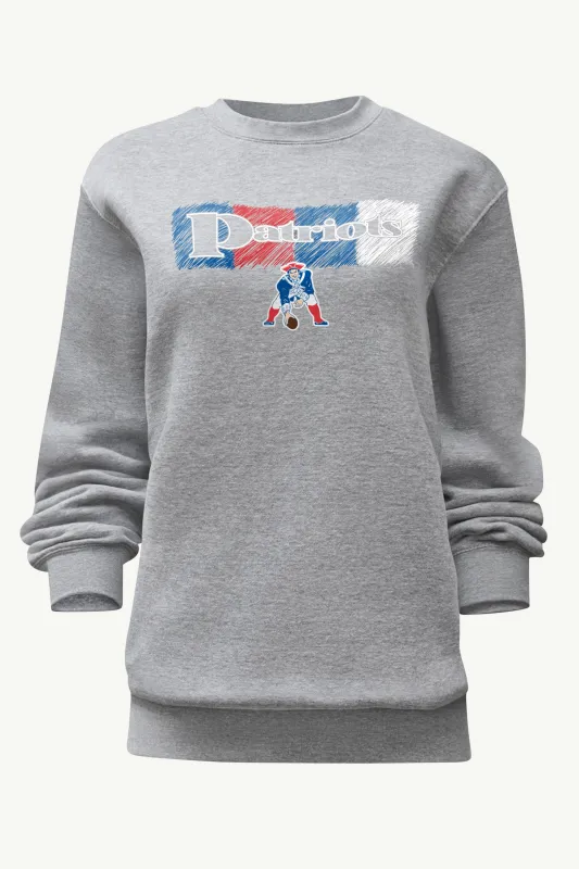 WOMENS NEW ENGLAND PATRIOTS COLOR SHADING SWEATSHIRT sold by Starter