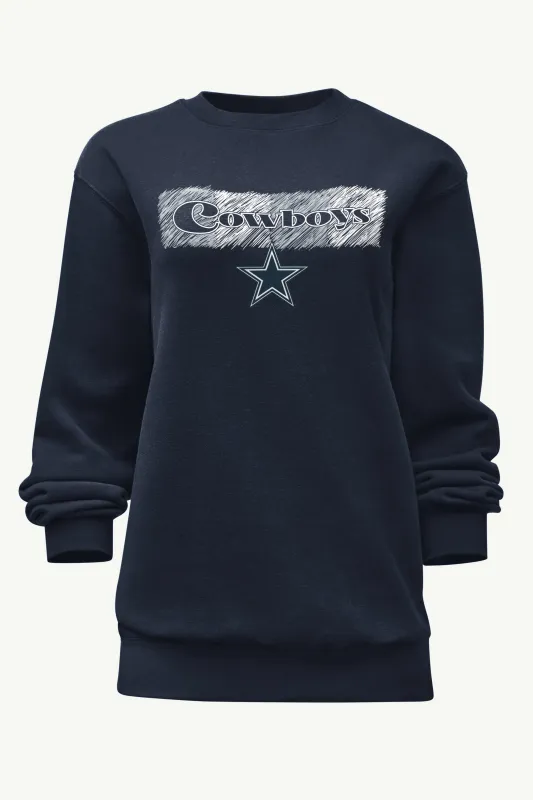 WOMENS DALLAS COWBOYS COLOR SHADING SWEATSHIRT sold by Starter