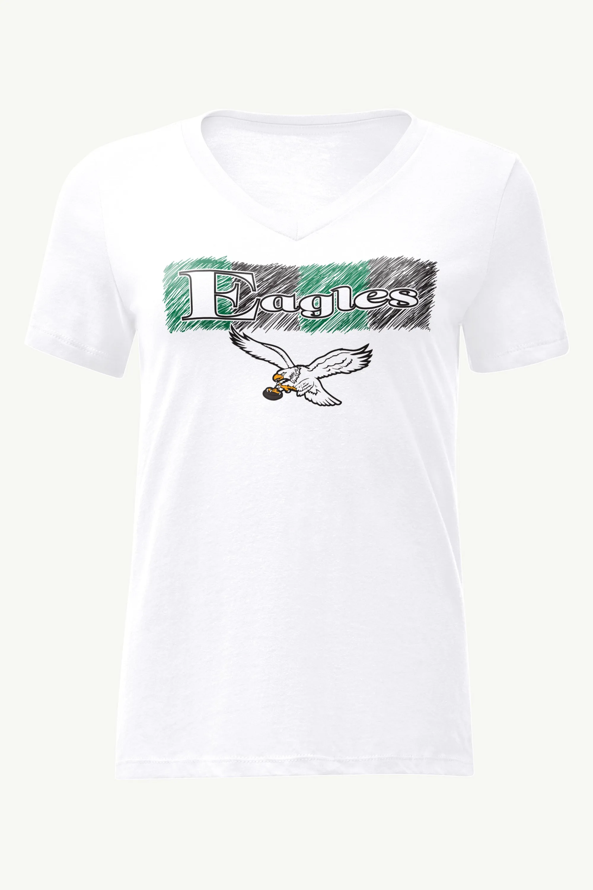 WOMENS PHILADELPHIA EAGLES COLOR SHADING V-NECK T SHIRT sold by Starter