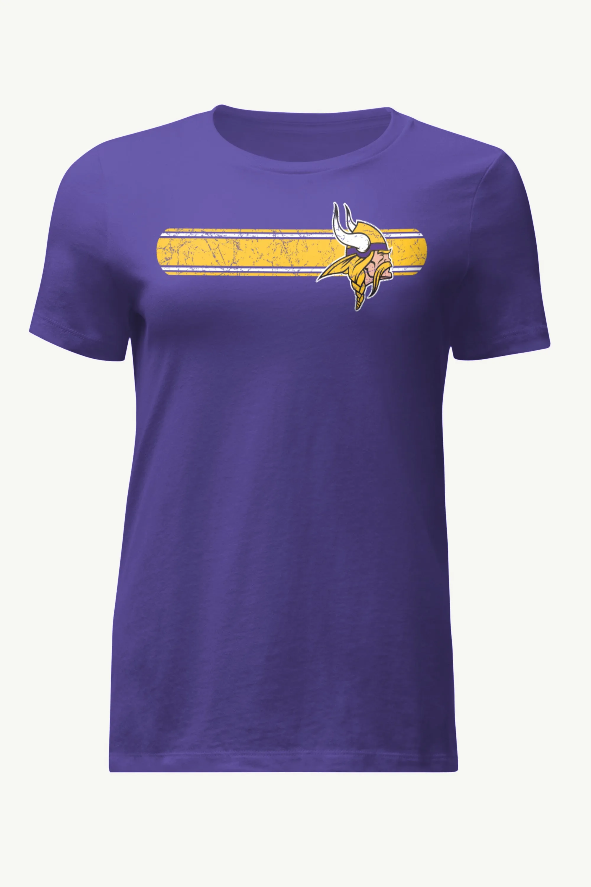WOMENS MINNESOTA VIKINGS STRIPE T SHIRT sold by Starter