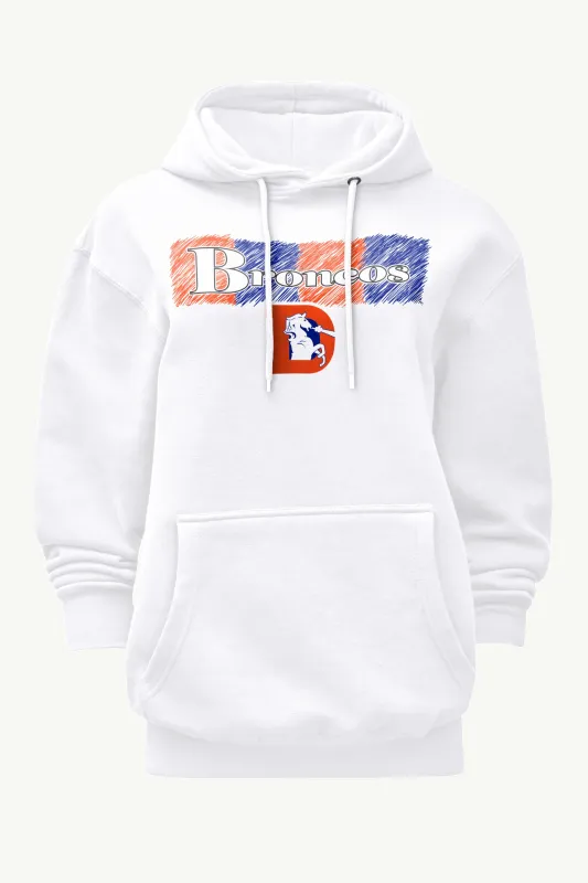 WOMENS DENVER BRONCOS COLOR SHADING HOODIE sold by Starter