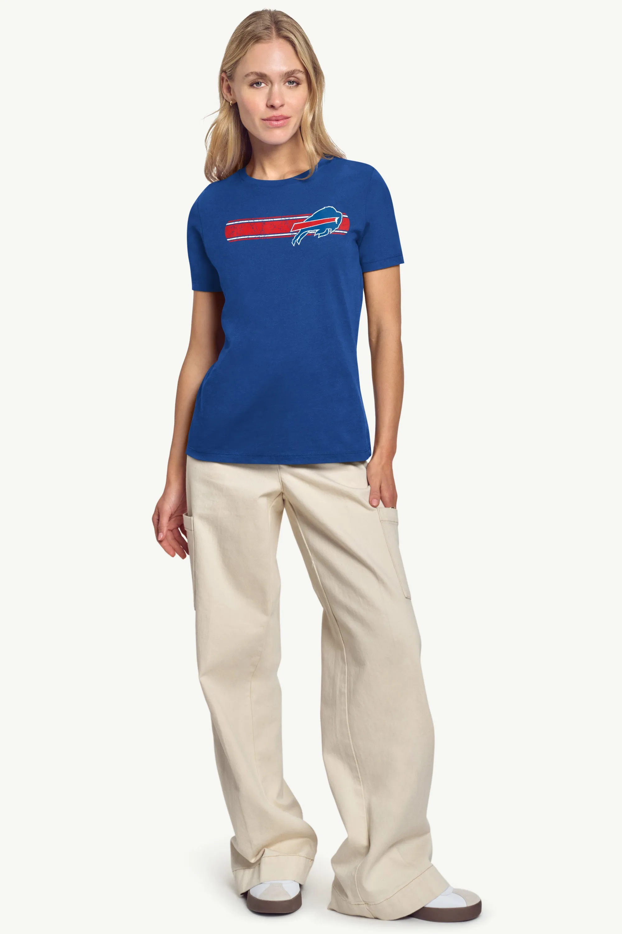 WOMENS BUFFALO BILLS STRIPE T SHIRT sold by Starter product image thumbnail 3