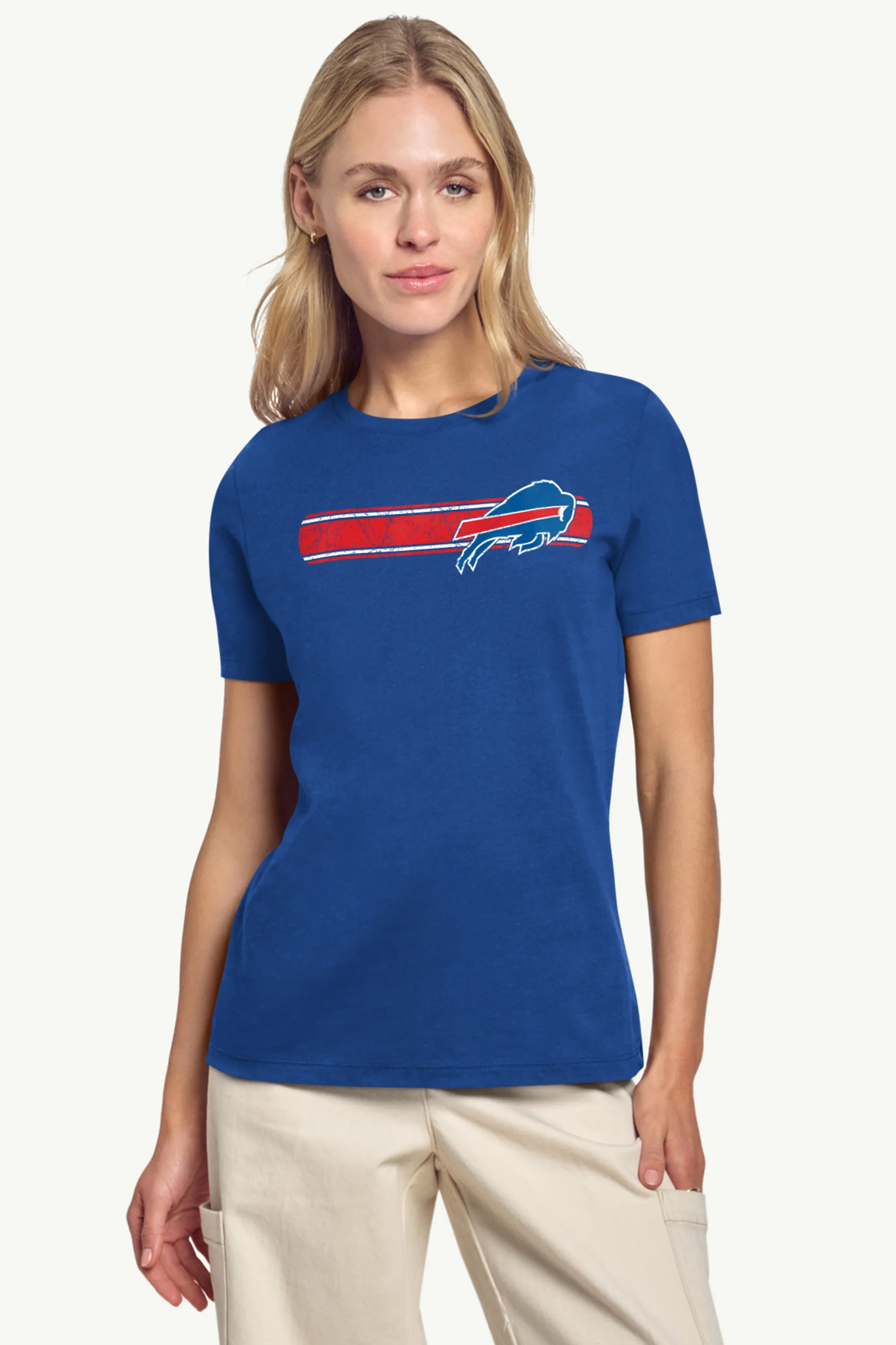 WOMENS BUFFALO BILLS STRIPE T SHIRT sold by Starter product image thumbnail 2