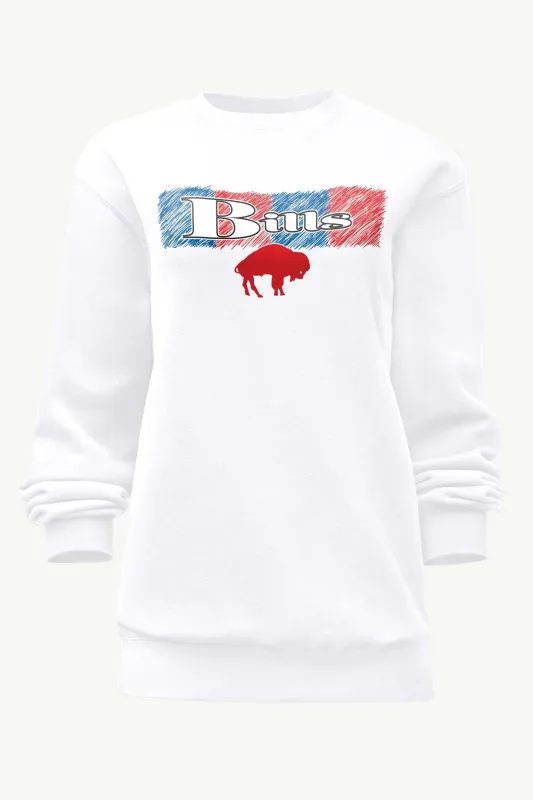 WOMENS BUFFALO BILLS COLOR SHADING SWEATSHIRT sold by Starter