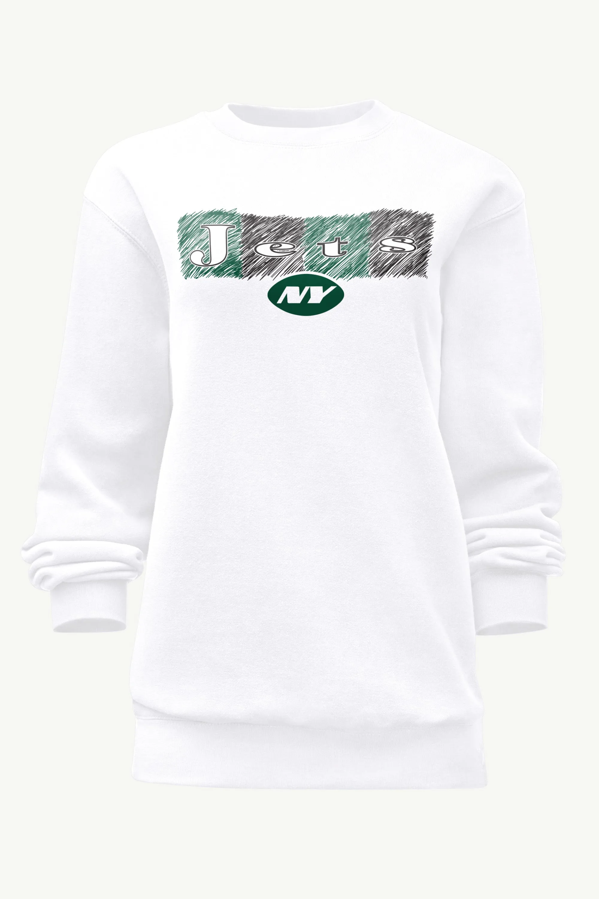 WOMENS NEW YORK JETS COLOR SHADING SWEATSHIRT sold by Starter