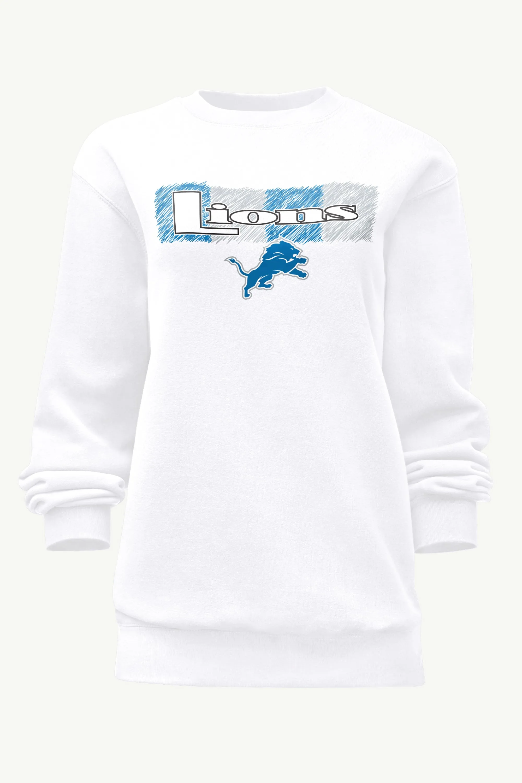 WOMENS DETROIT LIONS COLOR SHADING SWEATSHIRT sold by Starter