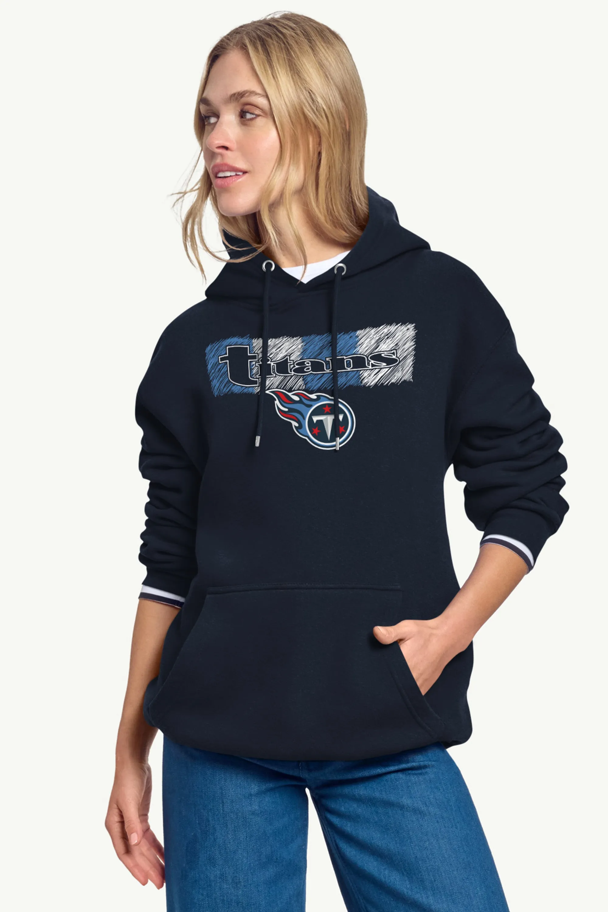 WOMENS TENNESSEE TITANS COLOR SHADING HOODIE sold by Starter product image thumbnail 2