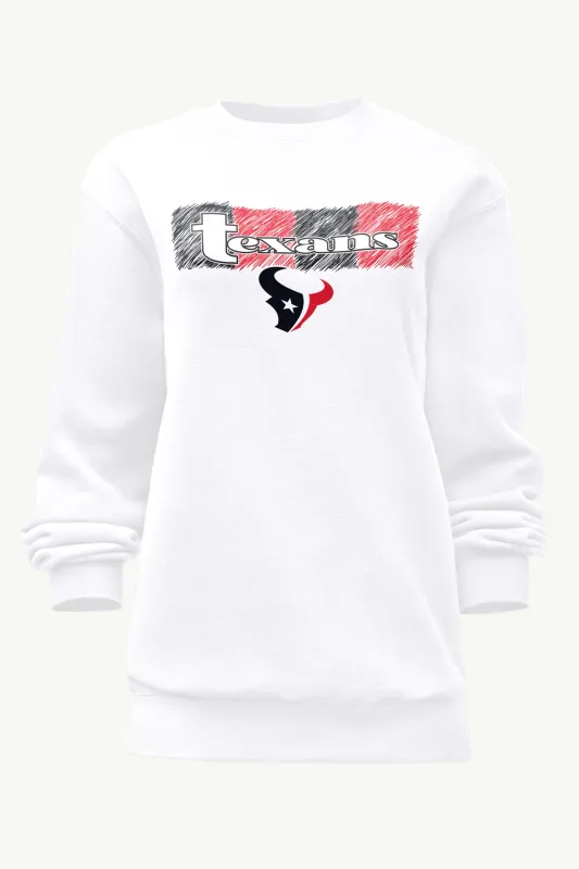 WOMENS HOUSTON TEXANS COLOR SHADING SWEATSHIRT sold by Starter