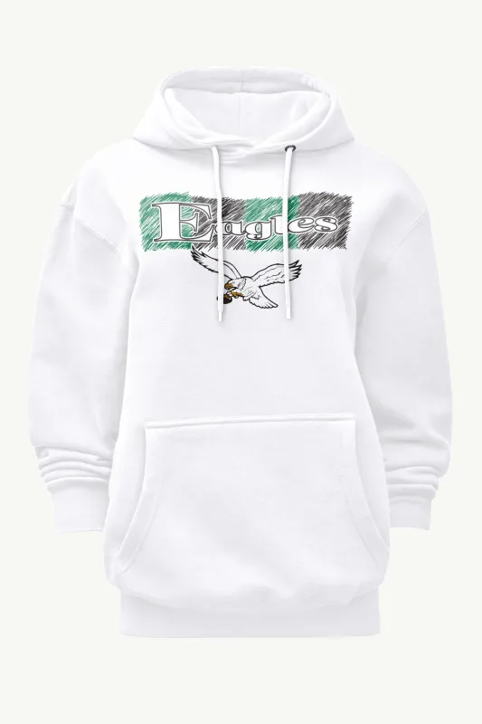 WOMENS PHILADELPHIA EAGLES COLOR SHADING HOODIE sold by Starter