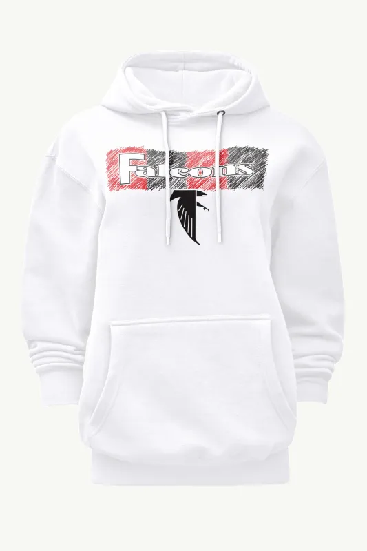 WOMENS ATLANTA FALCONS COLOR SHADING HOODIE sold by Starter